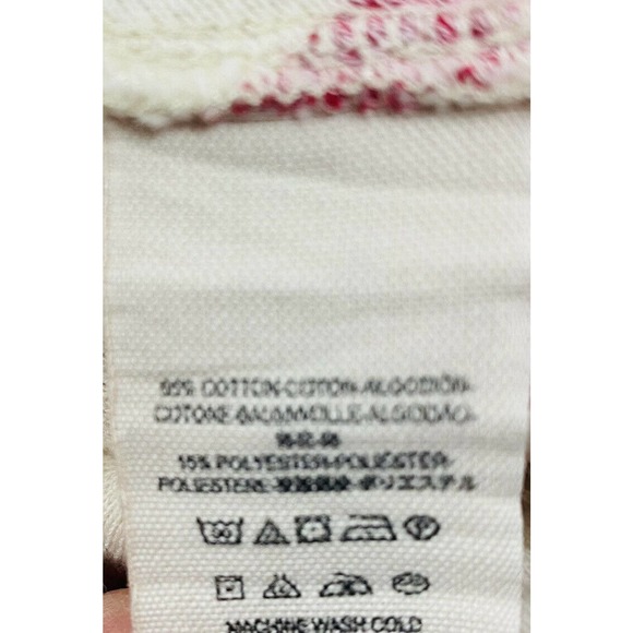 Free People Jacket Full Zip Peplum Red Striped - Picture 9 of 9